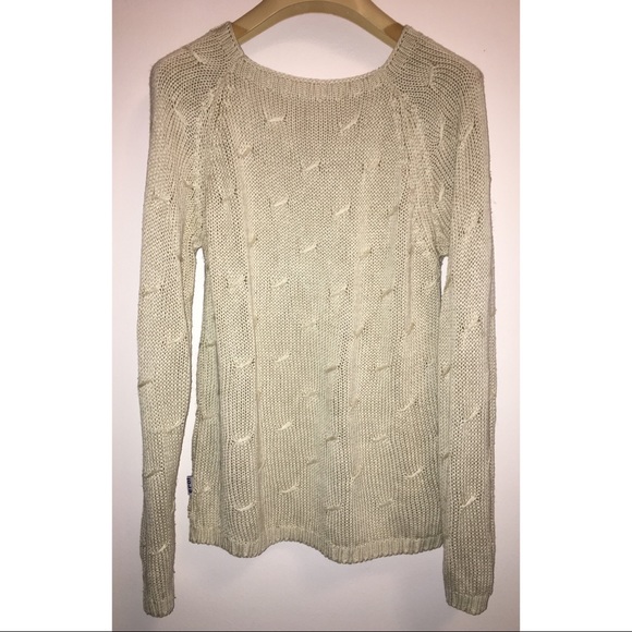 Erol Braid Knit Silk Cotton Blouse Summer Sweater Cream - Picture 4 of 4